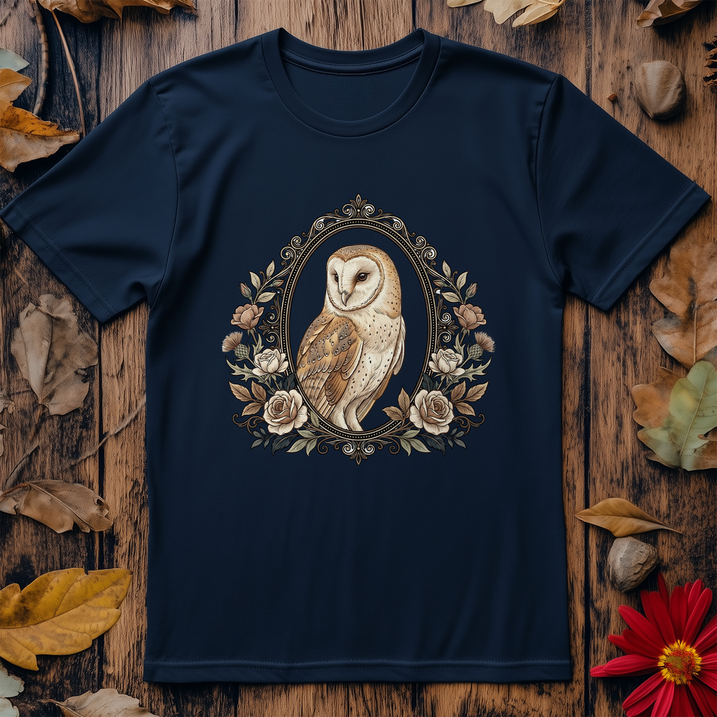 Floral Frame Owl T-Shirt product image 4