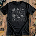Flamingo Allover Pattern - Fine Etching T-Shirt product image 1