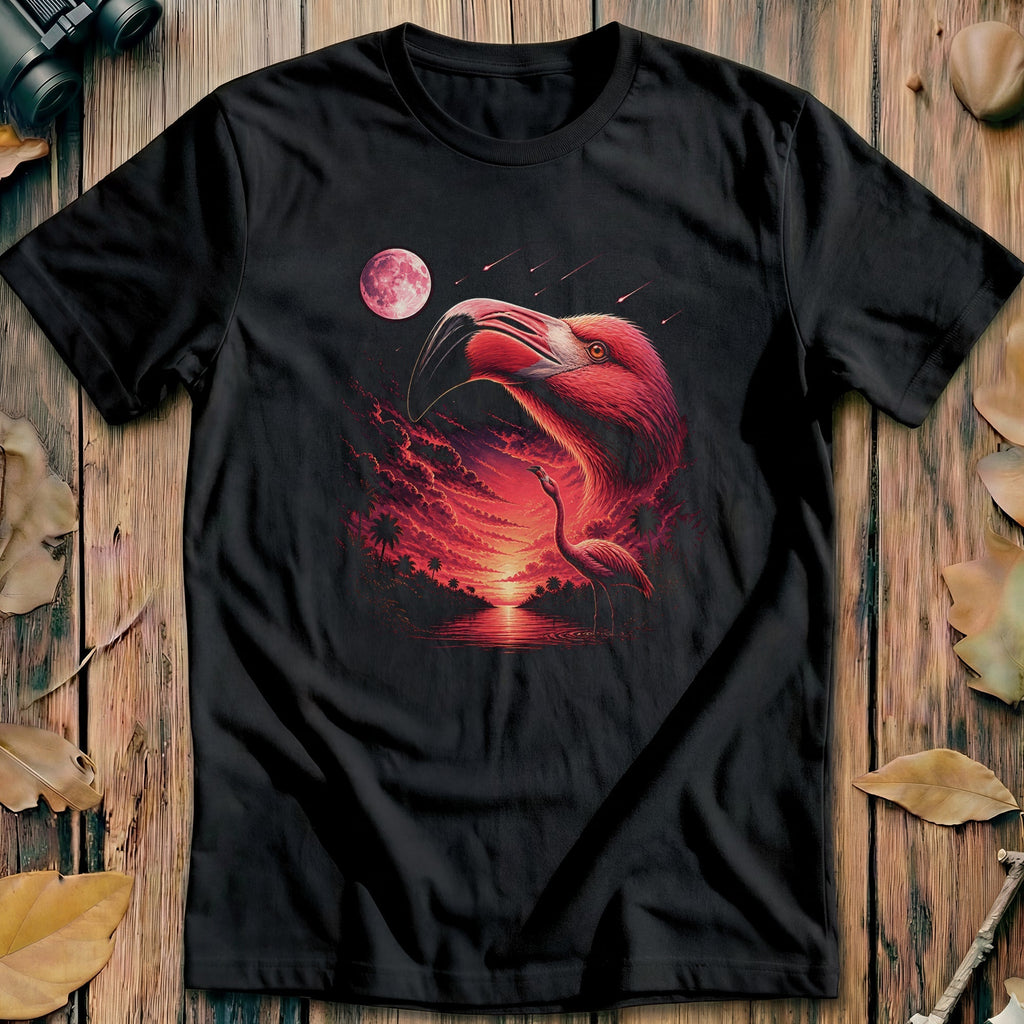 Flamingo Fantasy Art - Calling at Moon T-Shirt product image 1