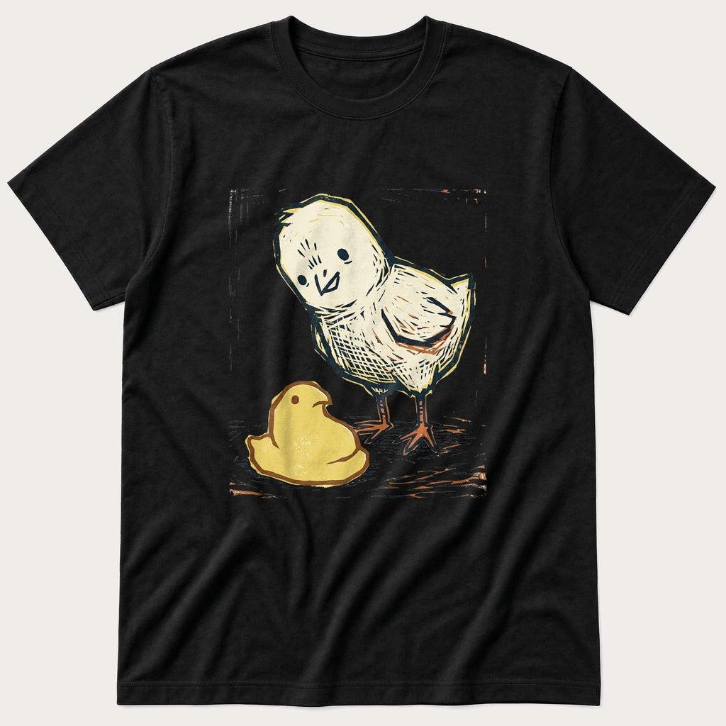 Chick Peep Woodcut T-Shirt product image 2