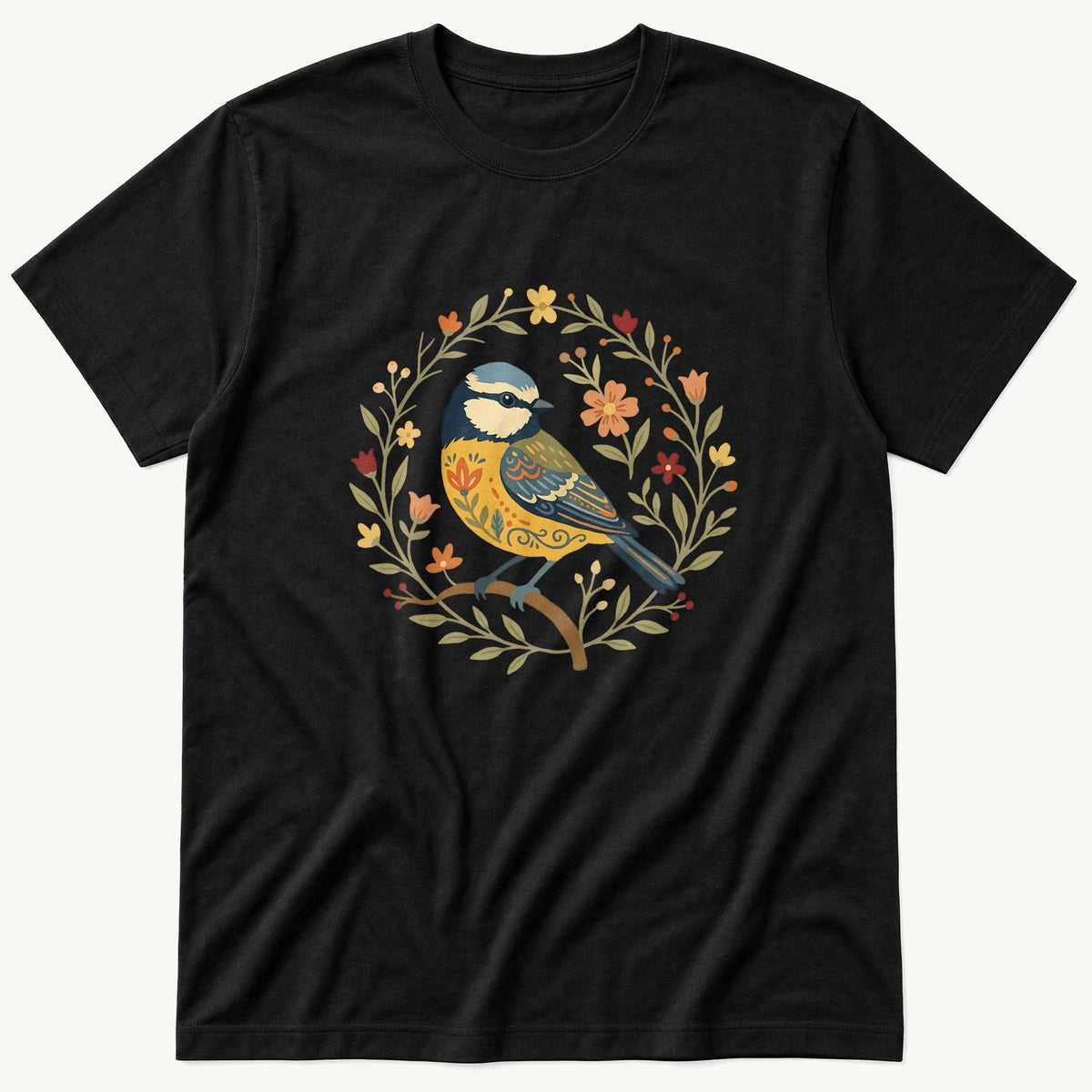 Folk Style BlueTit T-Shirt product image 3