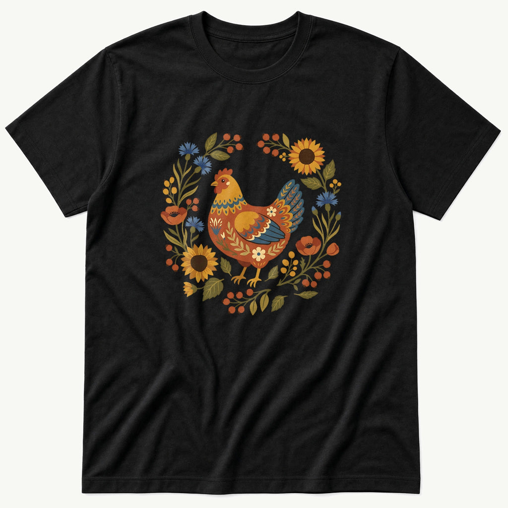 Folk Style Hen T-Shirt product image 2