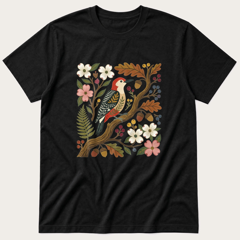 Folk Style WoodPecker T-Shirt product image 1