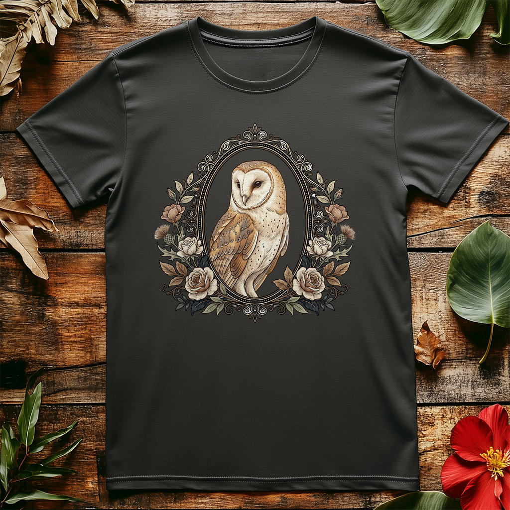 Floral Frame Owl T-Shirt product image 5