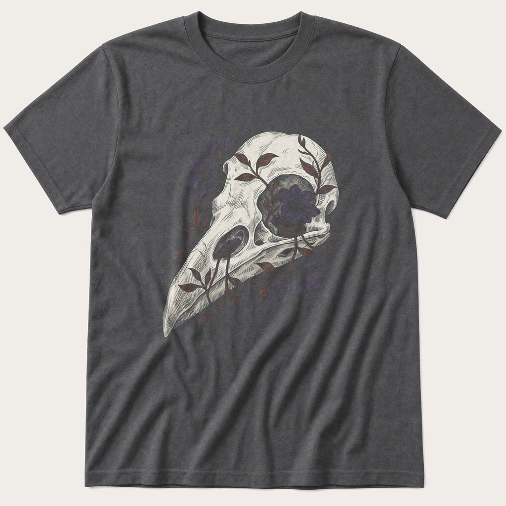 Bird Skull with Florals T-Shirt product image 2