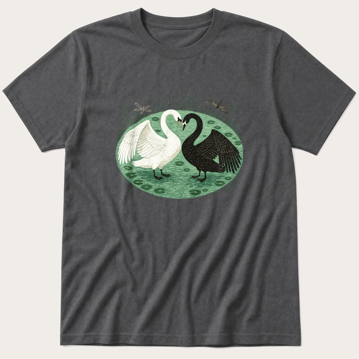 Black And White Swan 4 T-Shirt product image 2