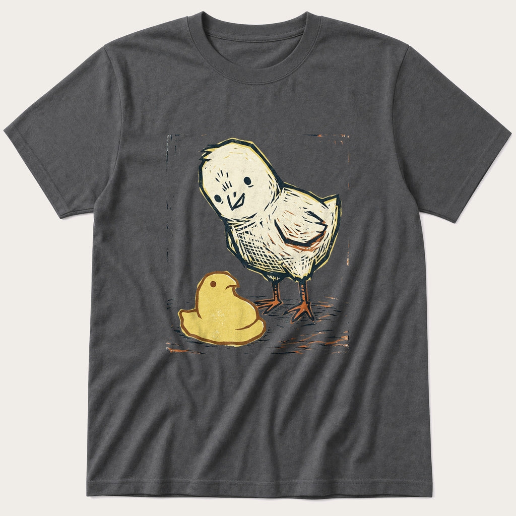 Chick Peep Woodcut T-Shirt product image 3