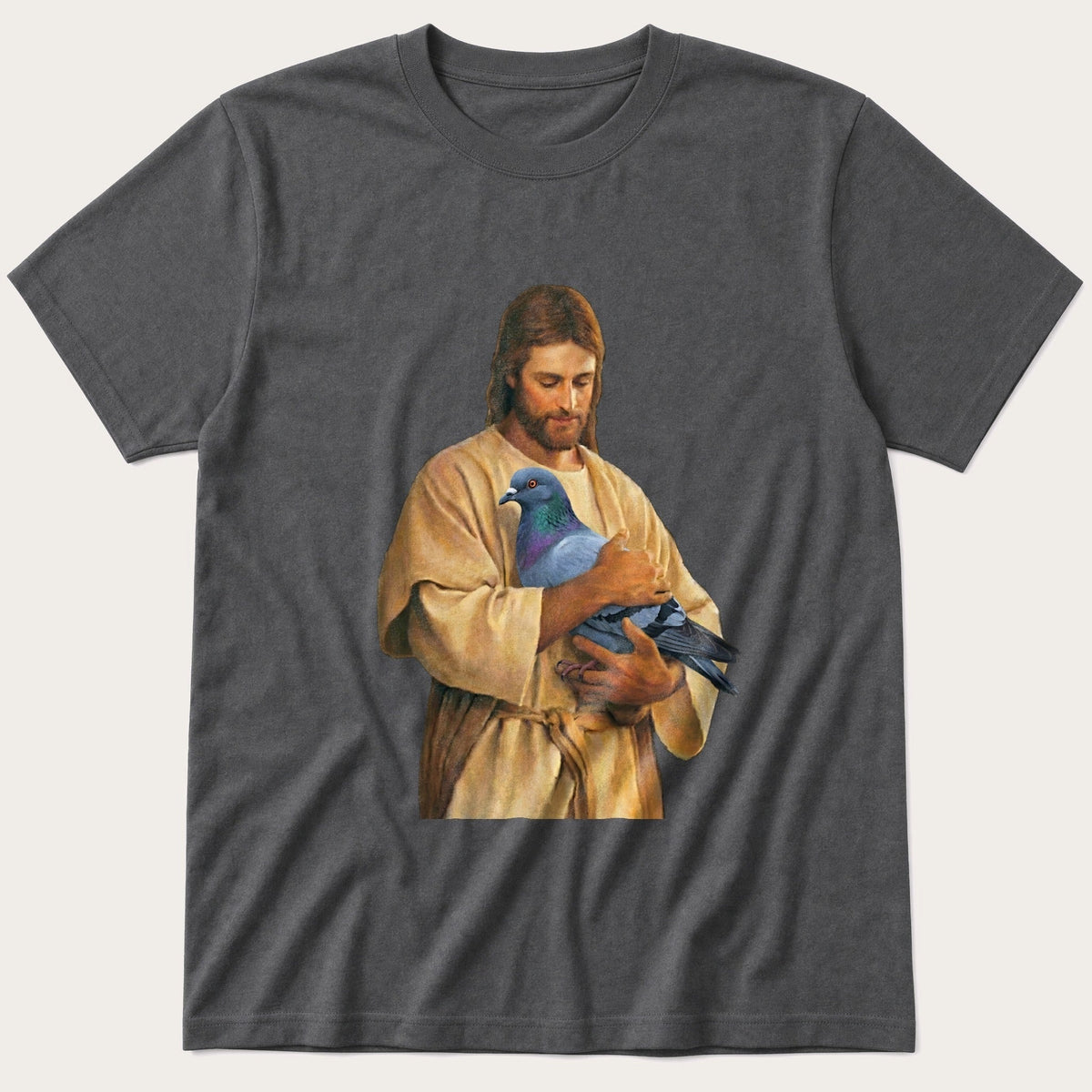 Christ With Pigeon 4 T-Shirt product image 2