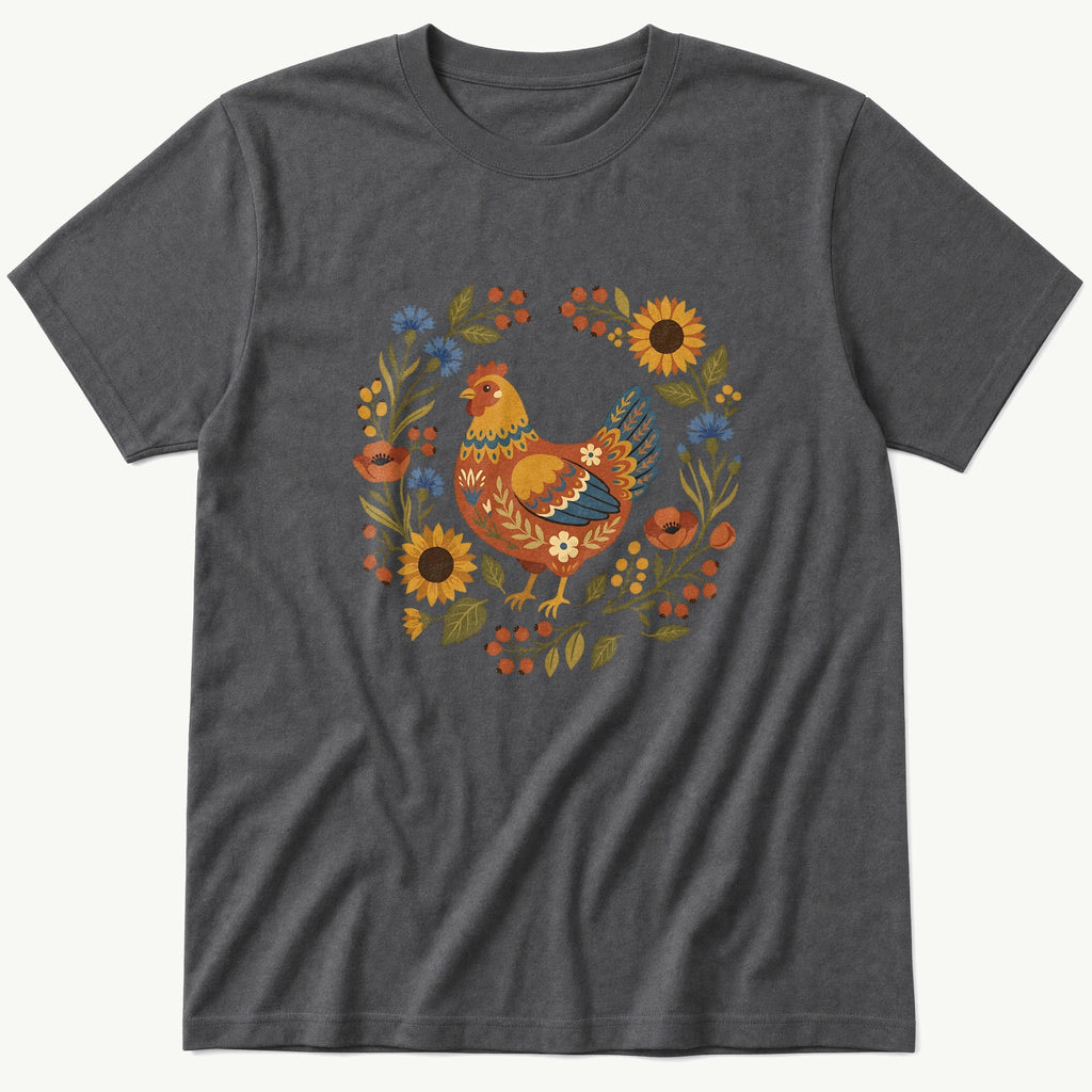 Folk Style Hen T-Shirt product image 3