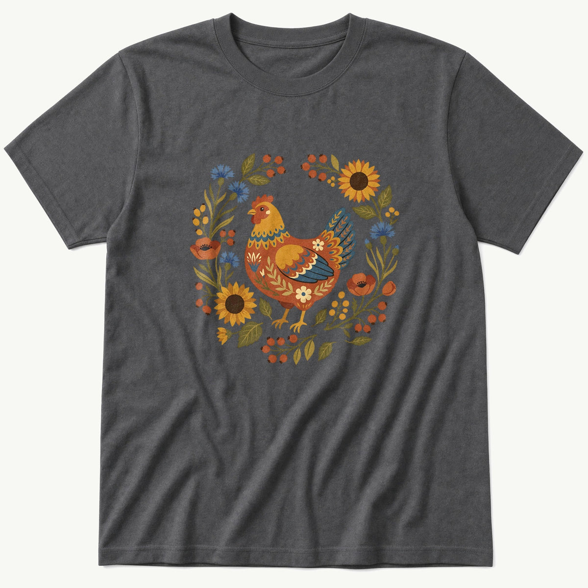 Folk Style Hen T-Shirt product image 3