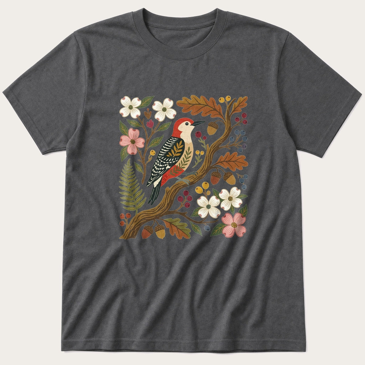 Folk Style WoodPecker T-Shirt product image 3