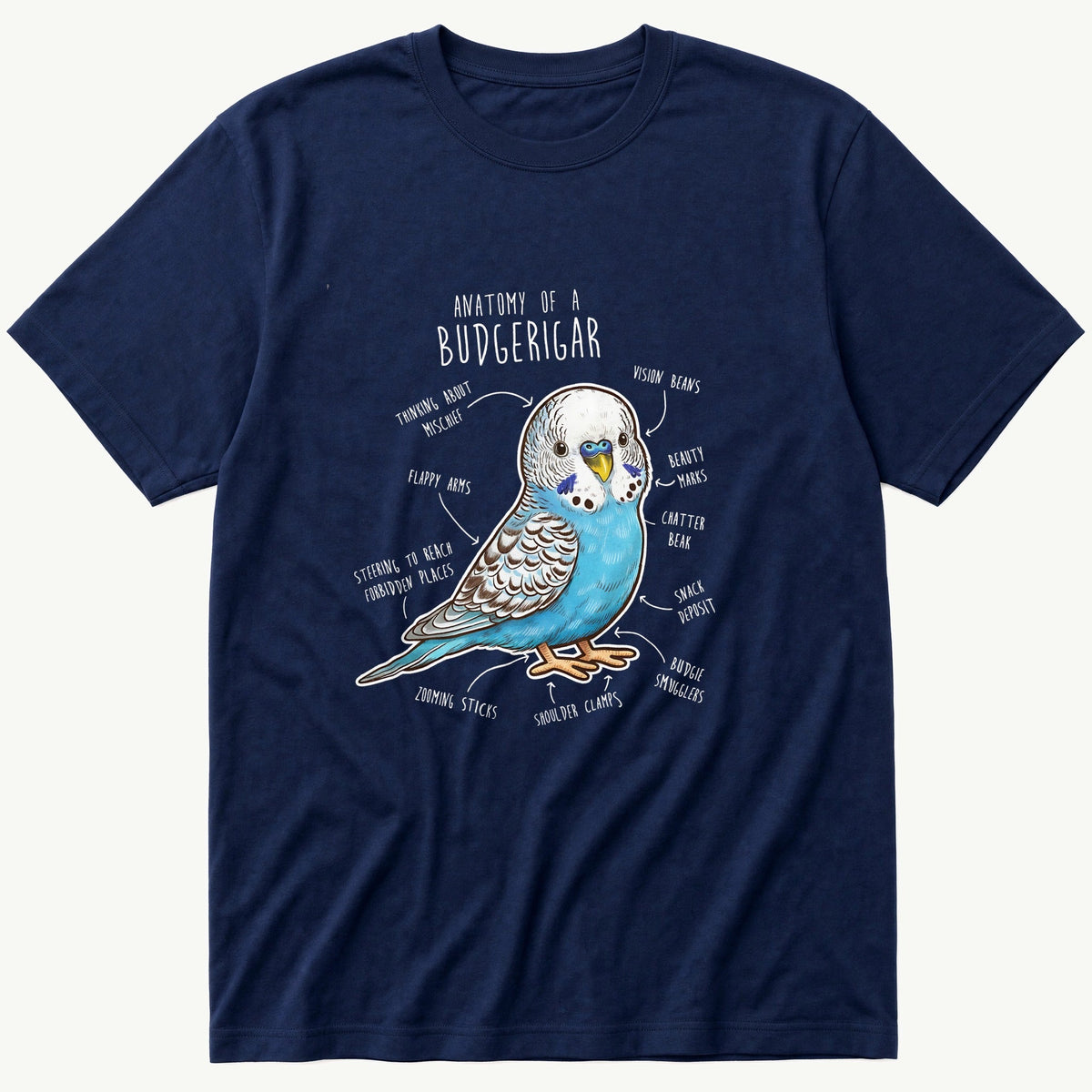 Budgie Anatomy cute T-Shirt product image 1