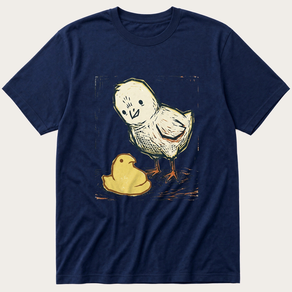 Chick Peep Woodcut T-Shirt product image 4