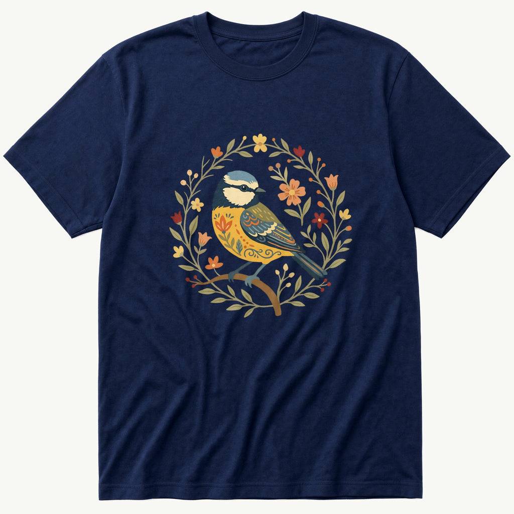 Folk Style BlueTit T-Shirt product image 2