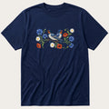 Folk Style Pair Of Swallows T-Shirt product image 1