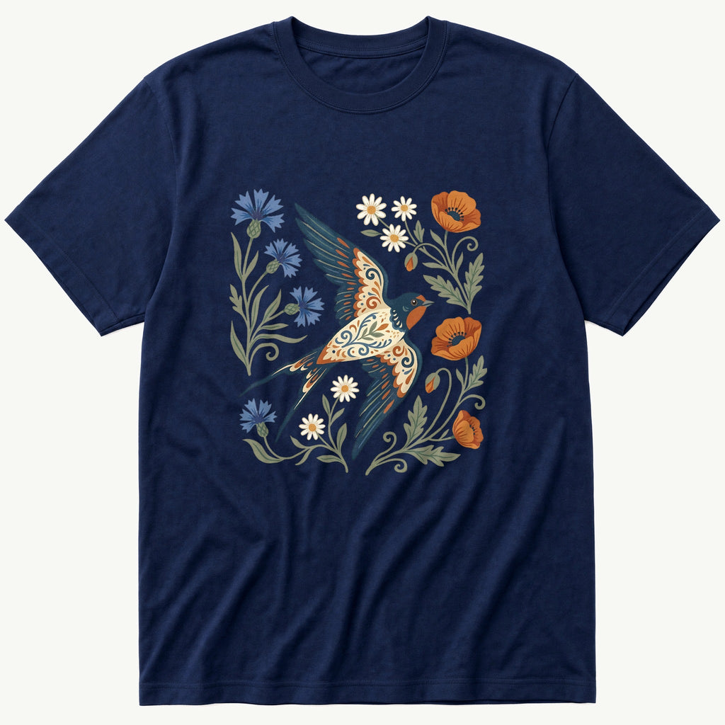 Folk Style Swallow T-Shirt product image 1