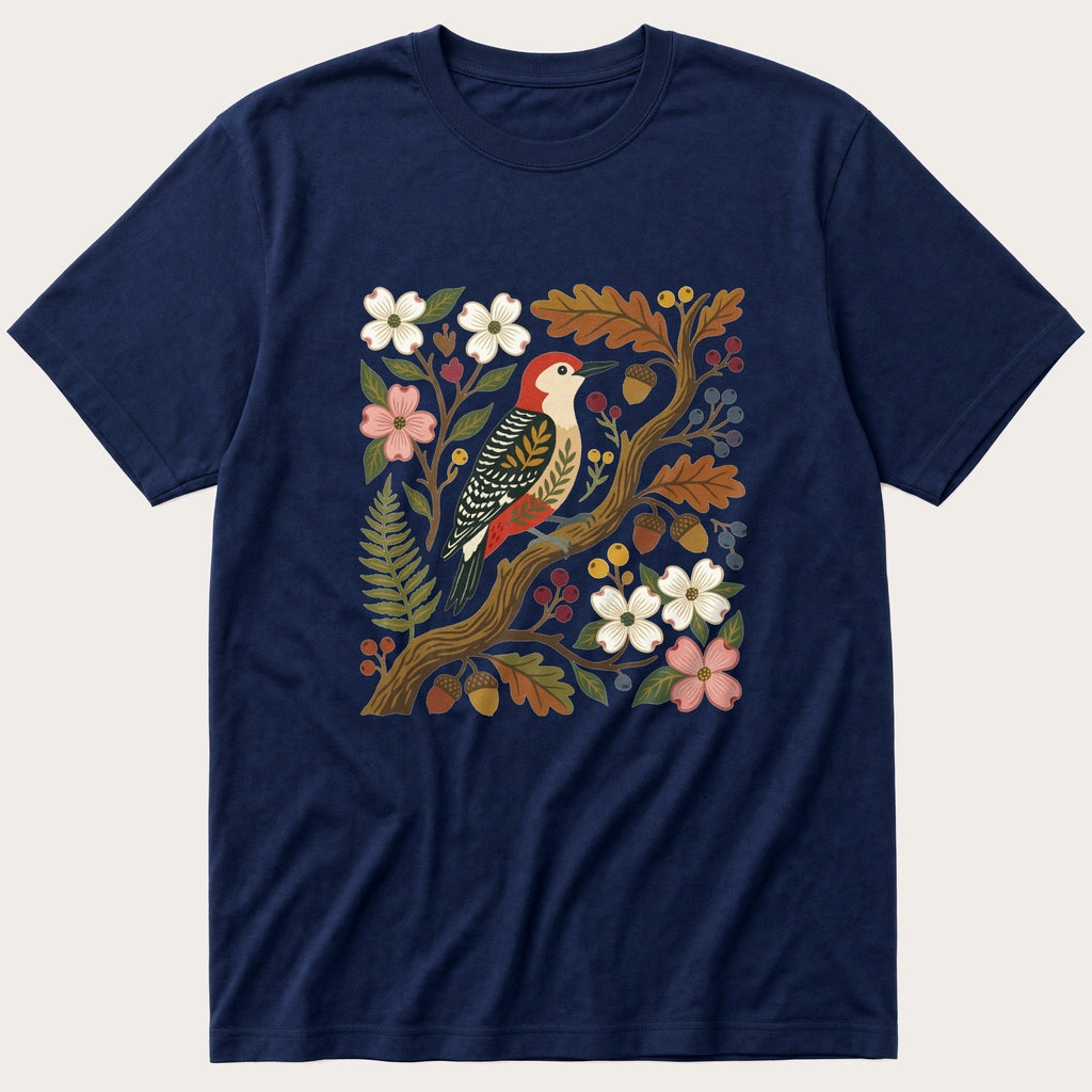 Folk Style WoodPecker T-Shirt product image 2
