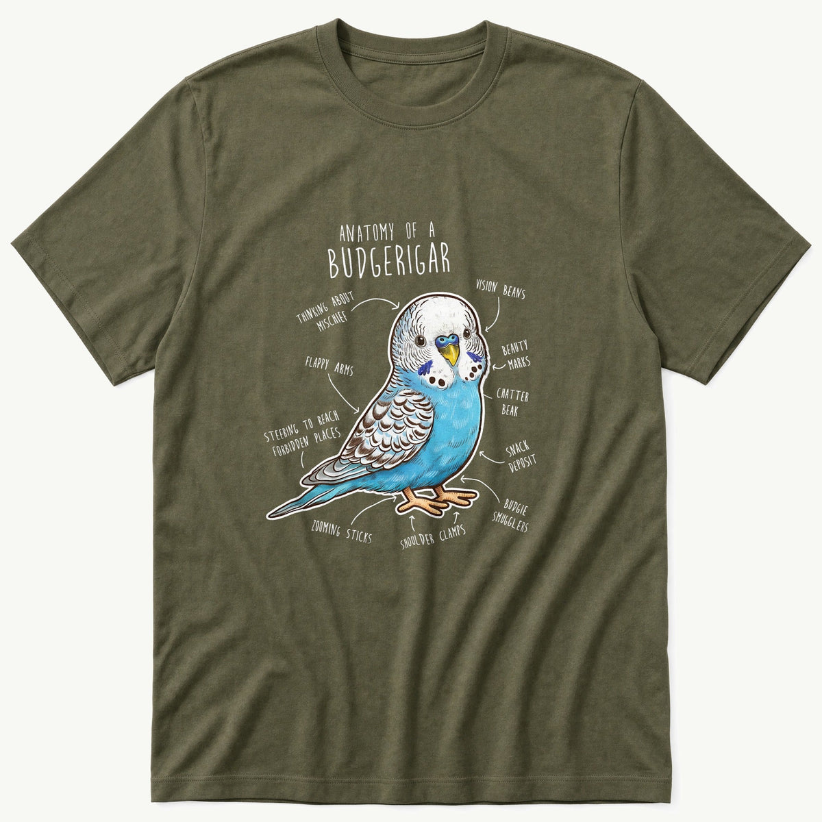 Budgie Anatomy cute T-Shirt product image 4