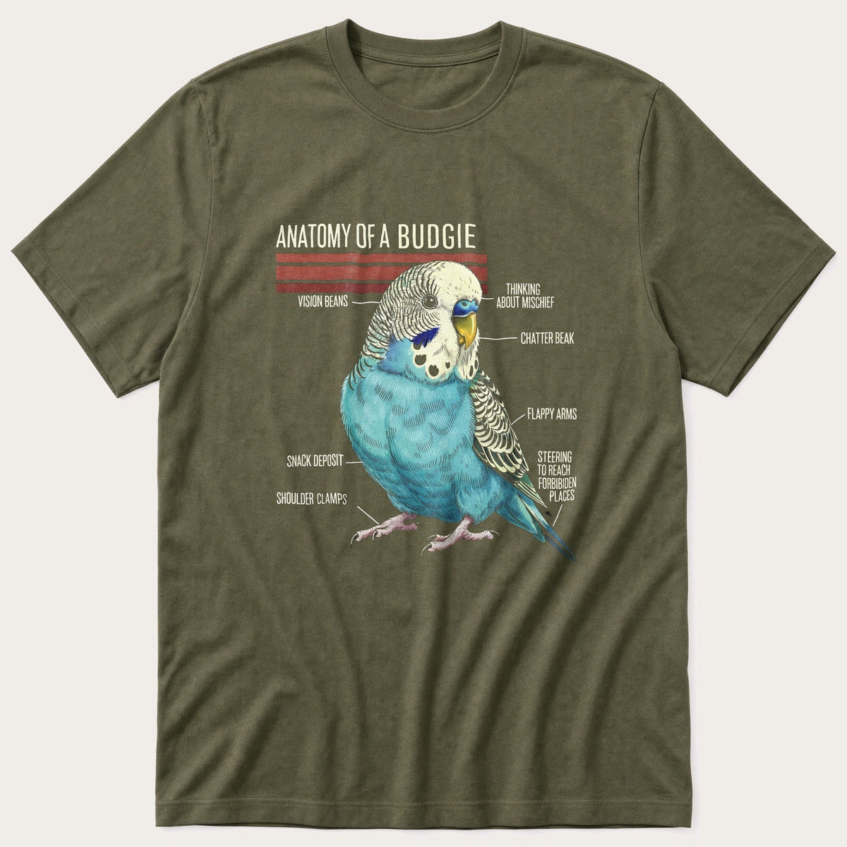 Budgie Anatomy T-Shirt product image 4