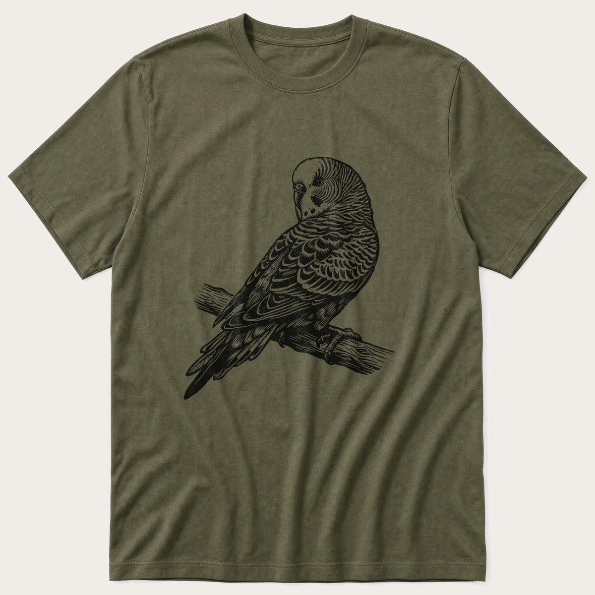 Budgie On Branch 43 T-Shirt product image 1