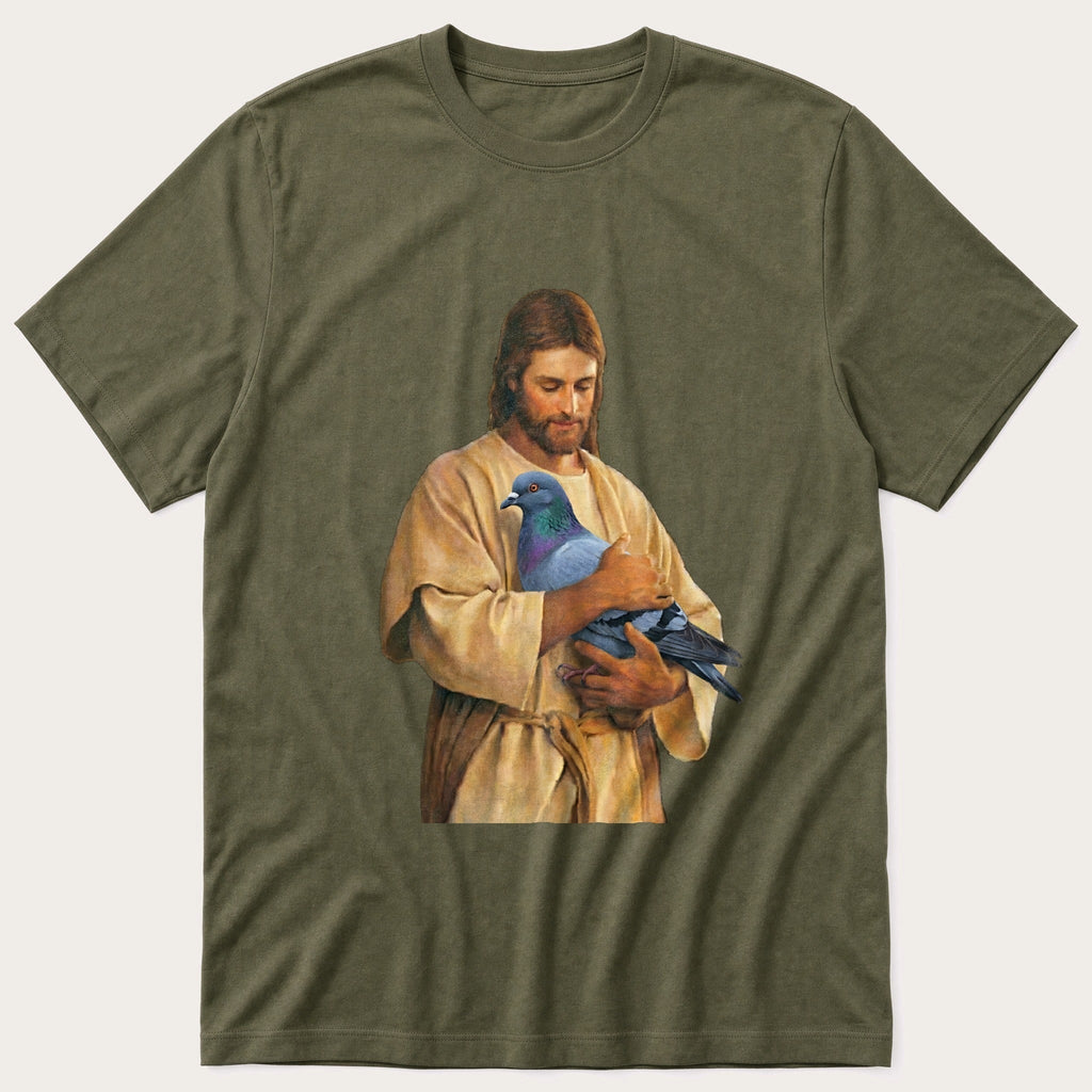 Christ With Pigeon 4 T-Shirt product image 5