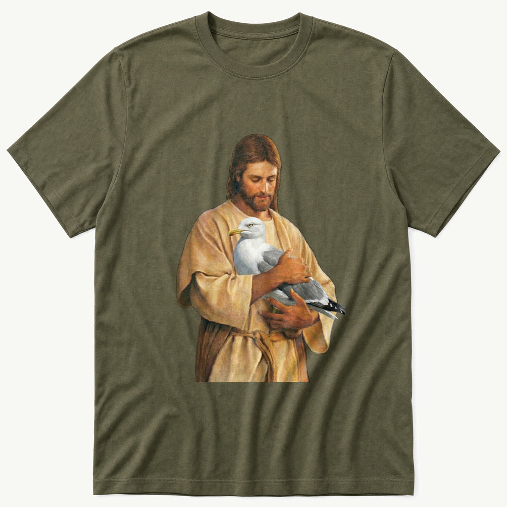 Christ With Seagull 5 T-Shirt product image 5