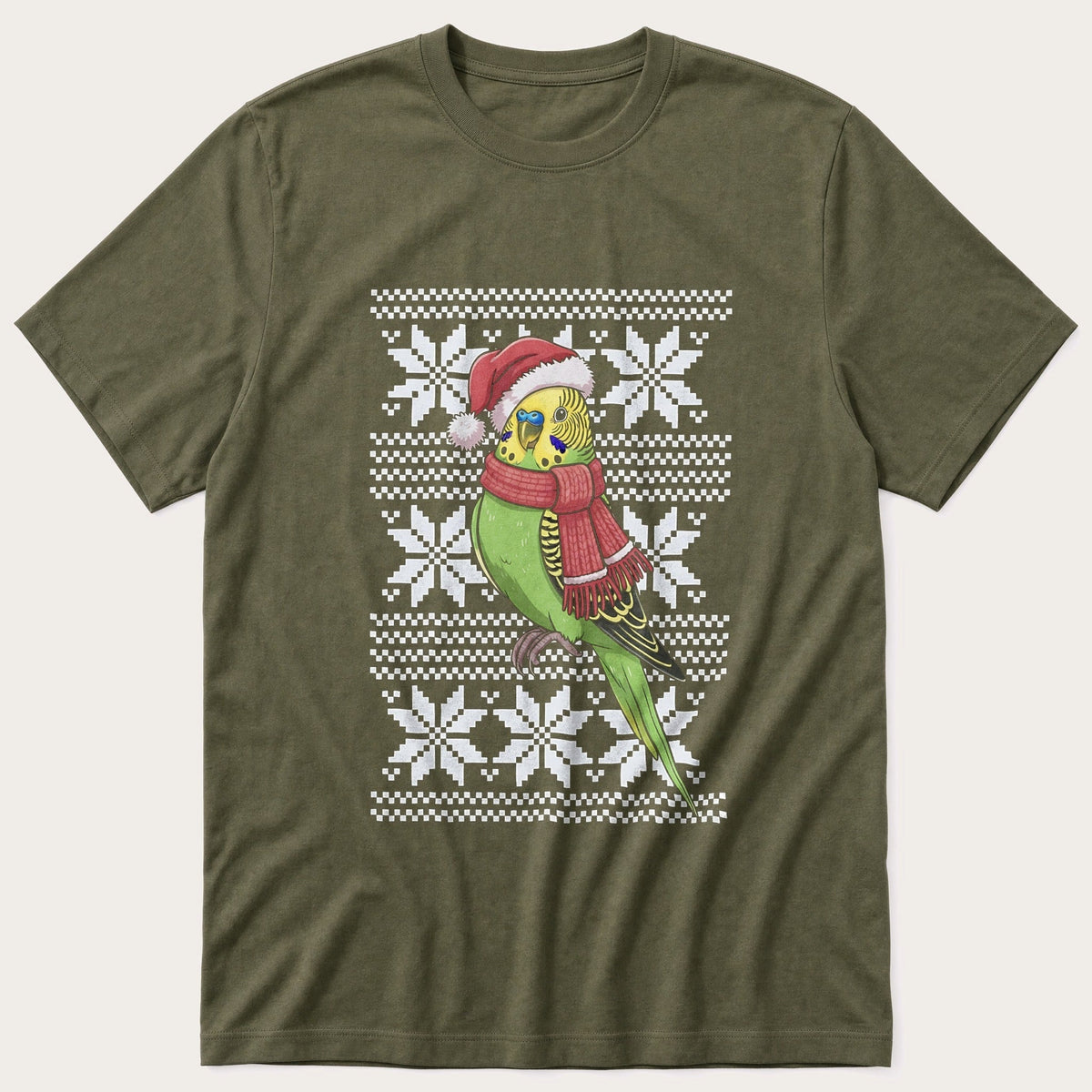 Christmas Budgie Sweater T-Shirt