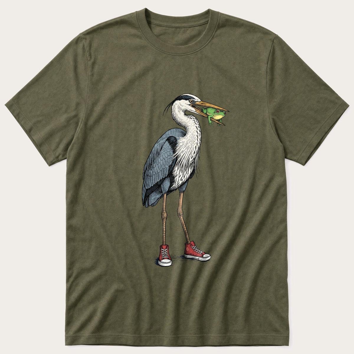 Crane With Frog 5 T-Shirt product image 5