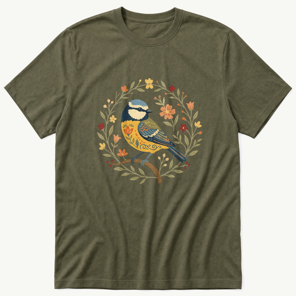 Folk Style BlueTit T-Shirt product image 4
