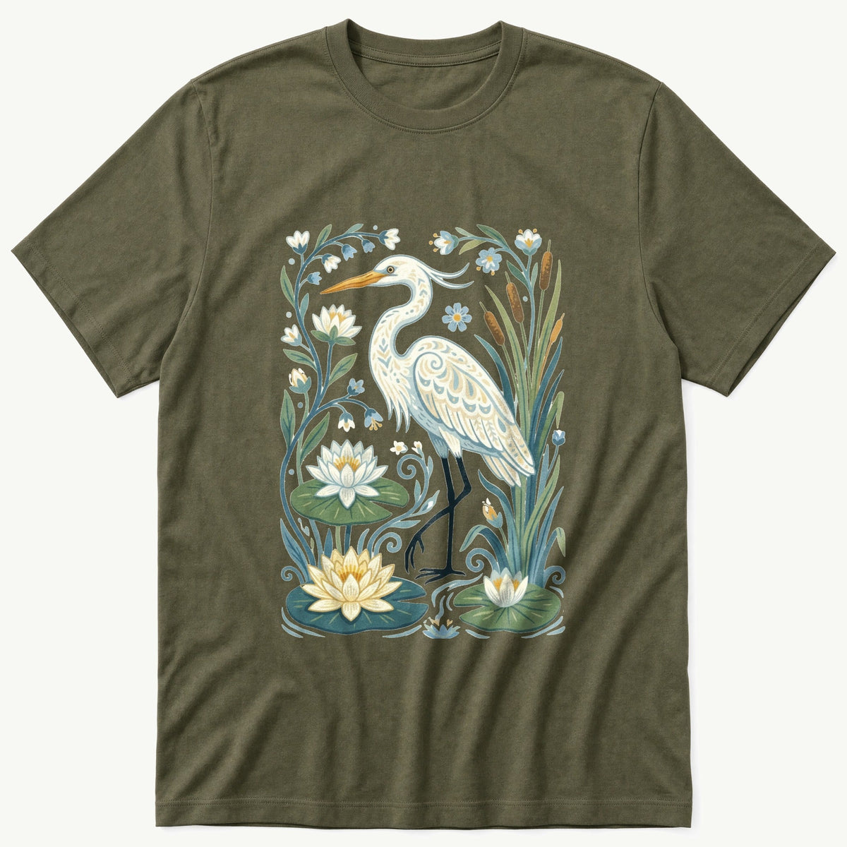 Folk Style Crane V2 T-Shirt product image 4