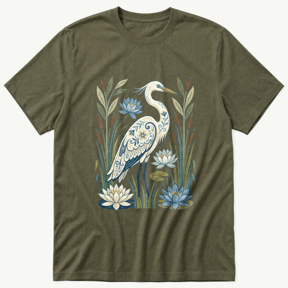 Folk Style Crane T-Shirt product image 4