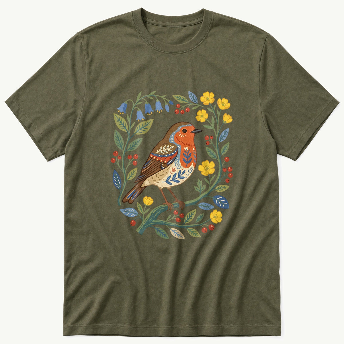 Folk Style Robin T-Shirt product image 4