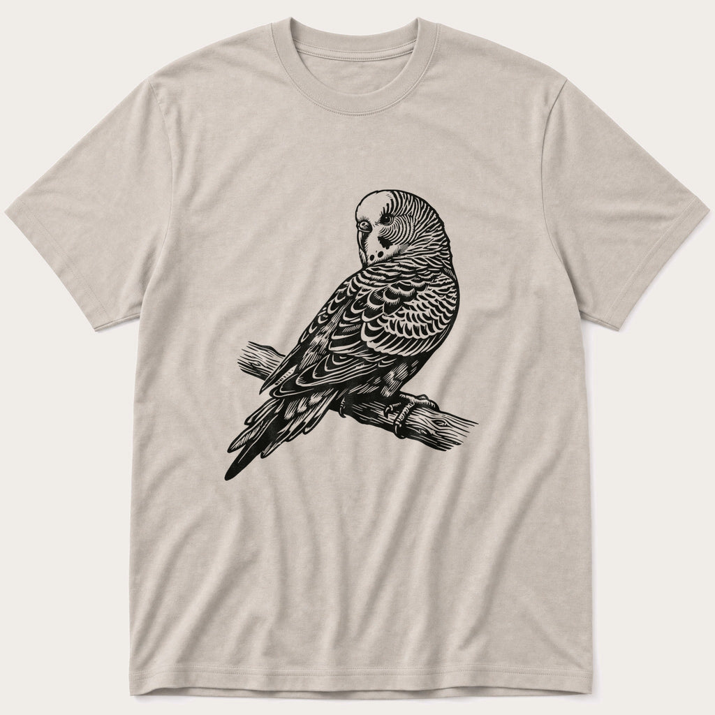 Budgie On Branch 43 T-Shirt product image 3
