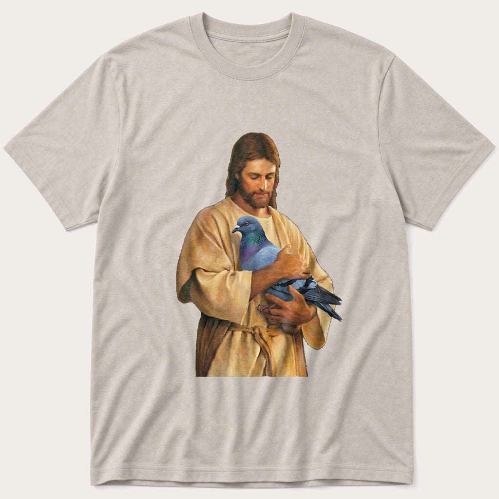 Christ With Pigeon 4 T-Shirt product image 3