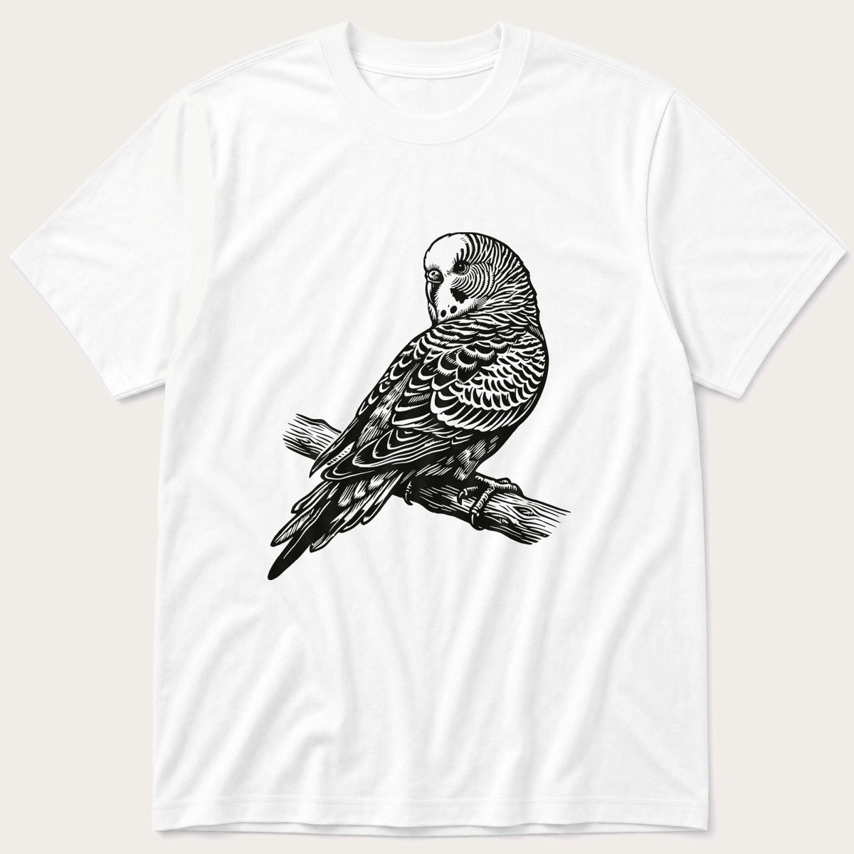 Budgie On Branch 43 T-Shirt product image 4