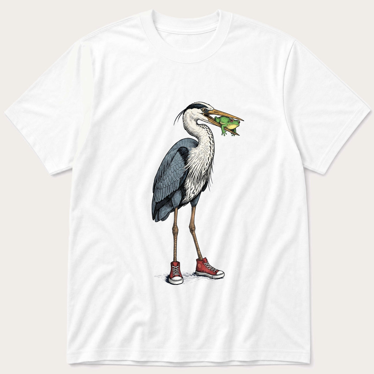 Crane With Frog 5 T-Shirt product image 6