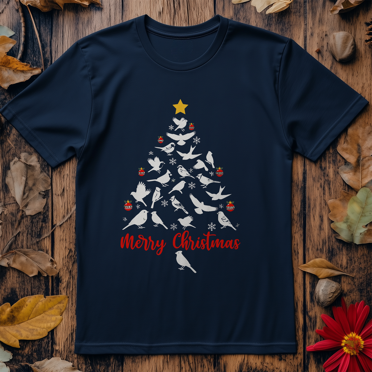 Festive Birdy Tree T-Shirt product image 2