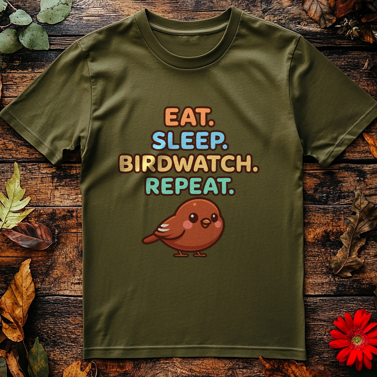 Eat Sleep Birdwatch (39) T-Shirt product image 4