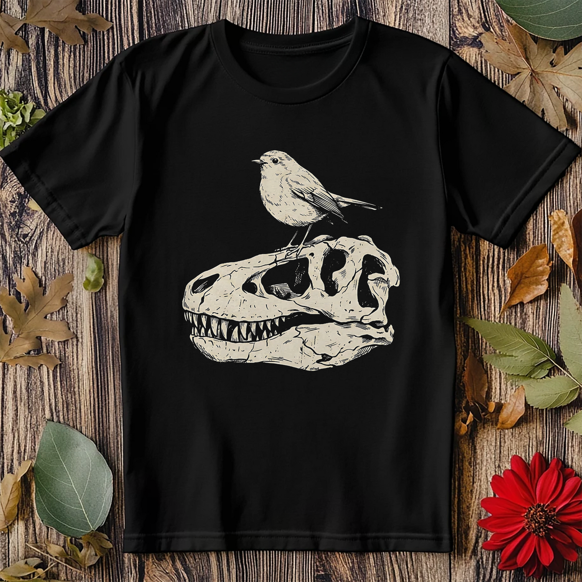 Bird On Skull V2 T-Shirt product image 2