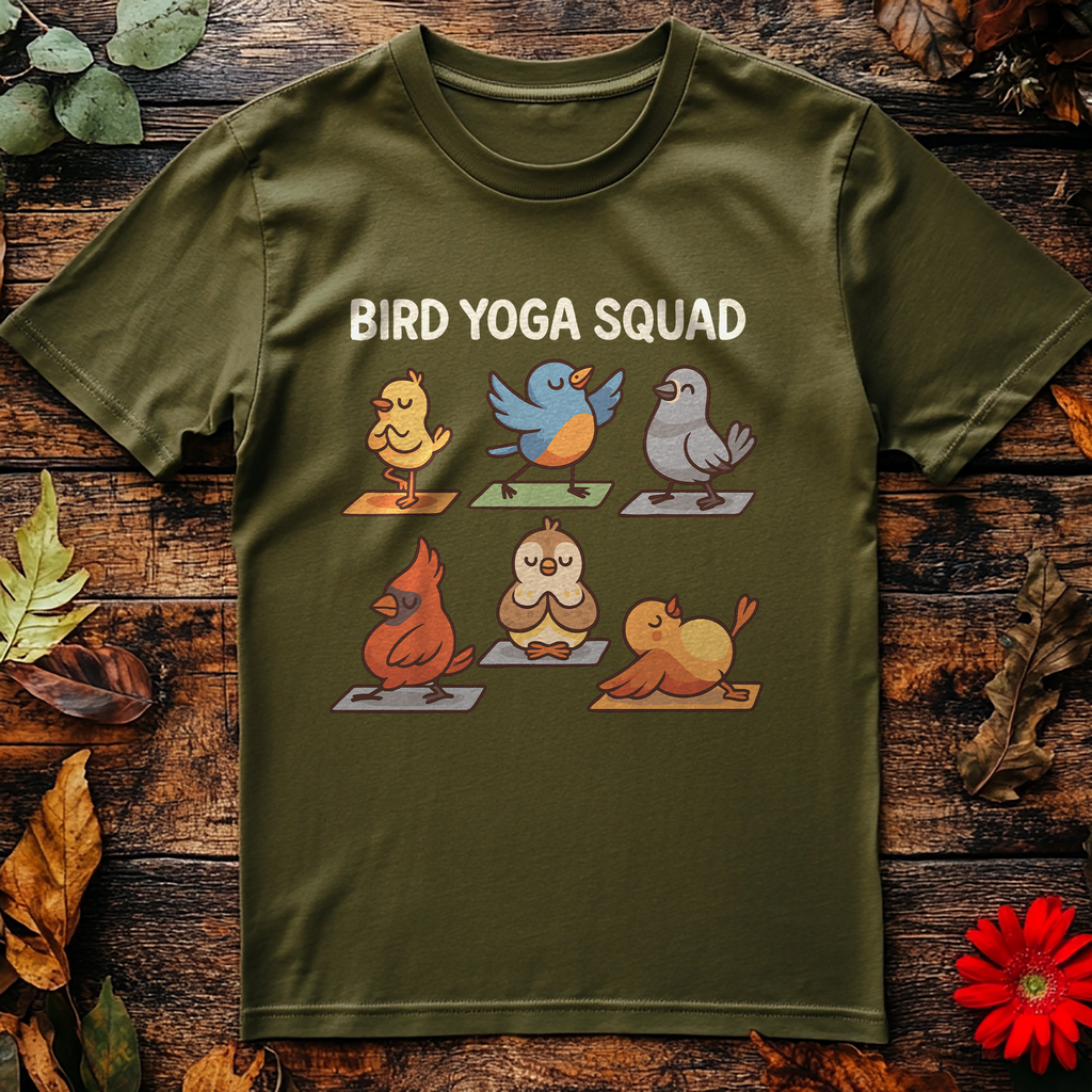 Bird Yoga Squad (40) T-Shirt product image 4